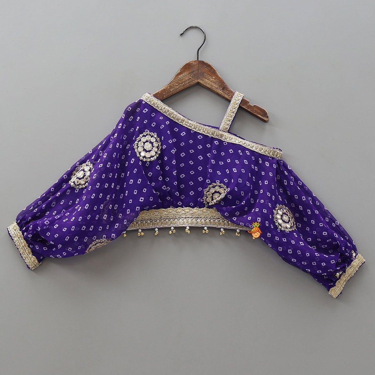 Bandhani Printed Georgette Top And Matching Palazzo
