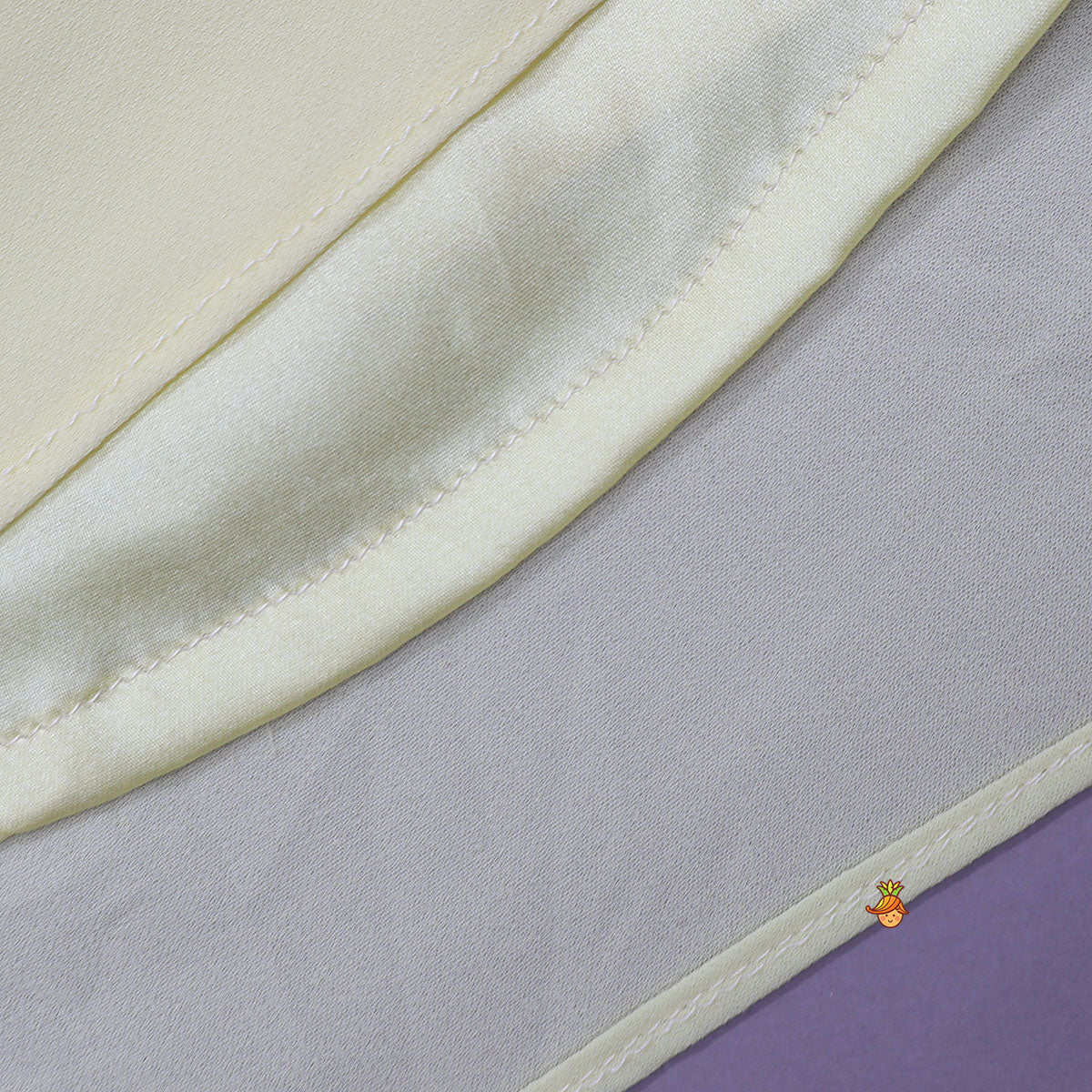 Graceful Faux Pearl Embellished Pre Draped Saree