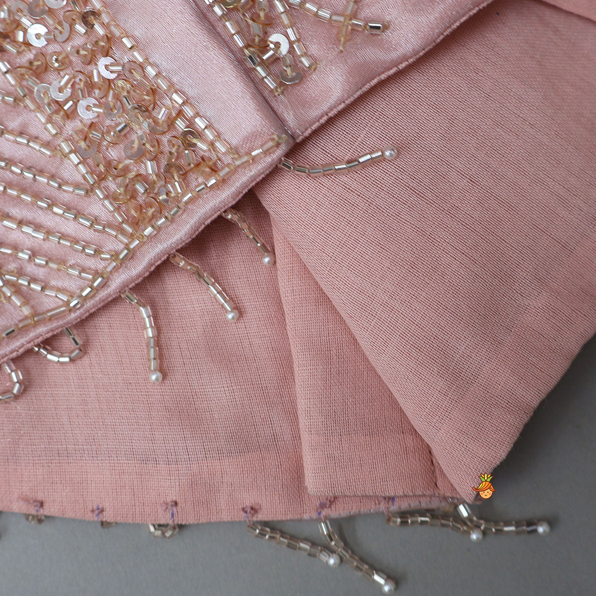 Gorgeous Sheen One Shoulder Crop Top And Lehenga With Stylish Ruffle Dupatta