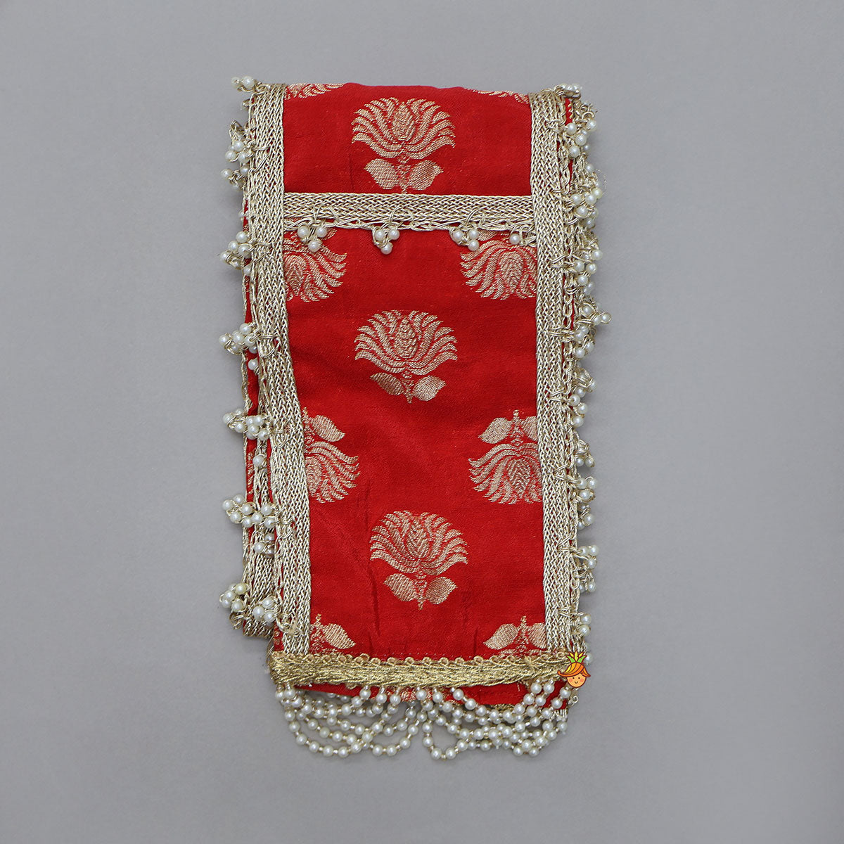 Traditional Brocade Dhoti Set With Matching Stole
