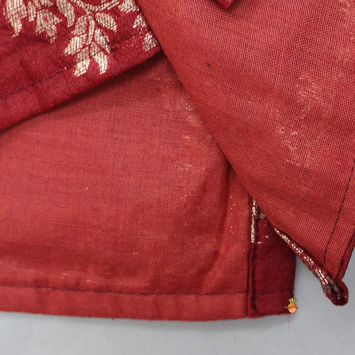 Shimmery Kurta With Contrasting Jacket And Pyjama