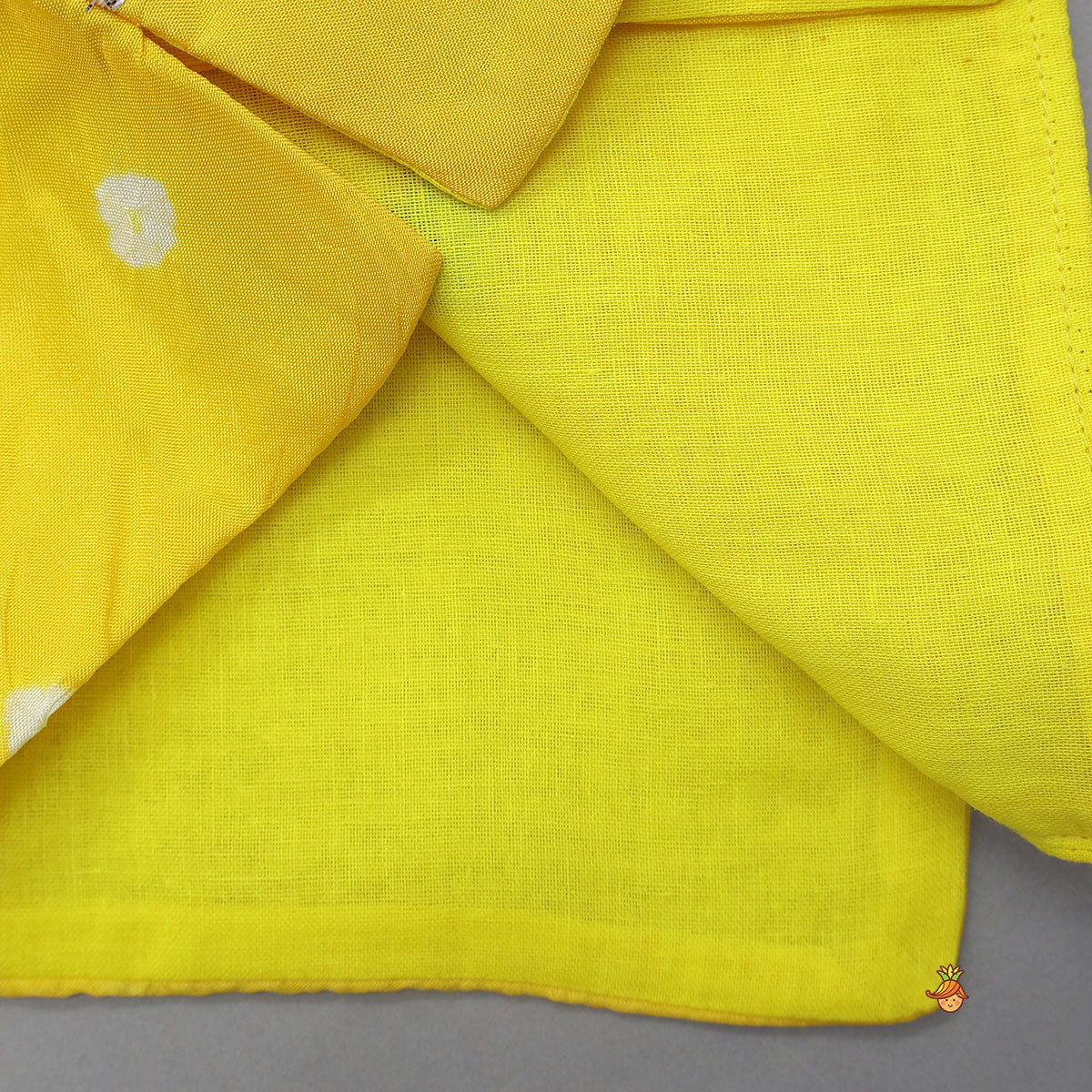 Silk Angarkha Style Kurta With Dhoti And Matching Mukut