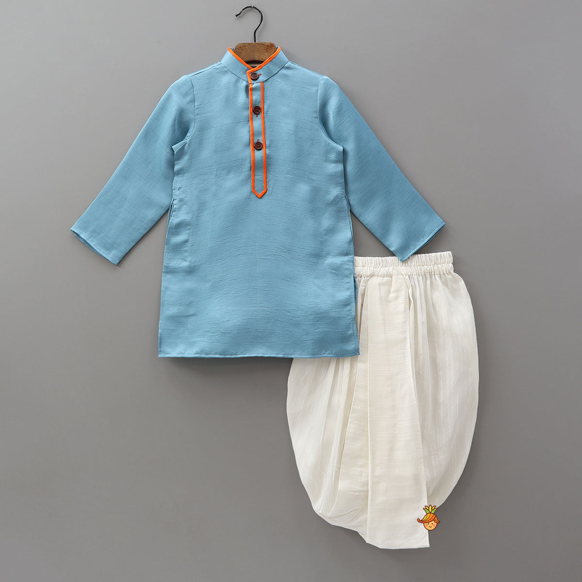 Pocket Detail Kurta And Dhoti