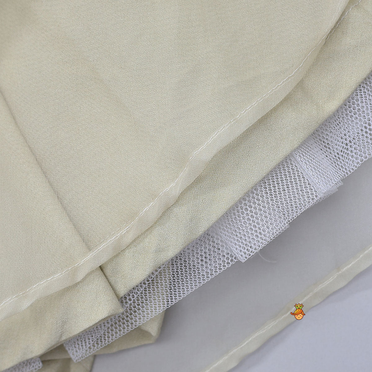 Heavy Embroidered Kurti With Attached Organza Dupatta