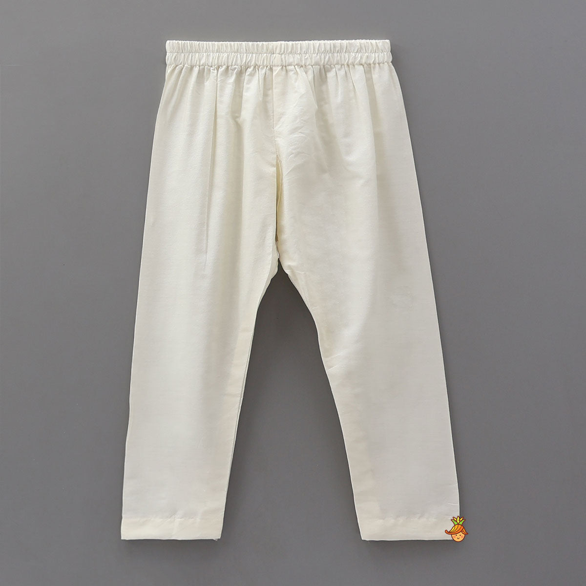 Contrasting Embroidered Kurta And Pyjama