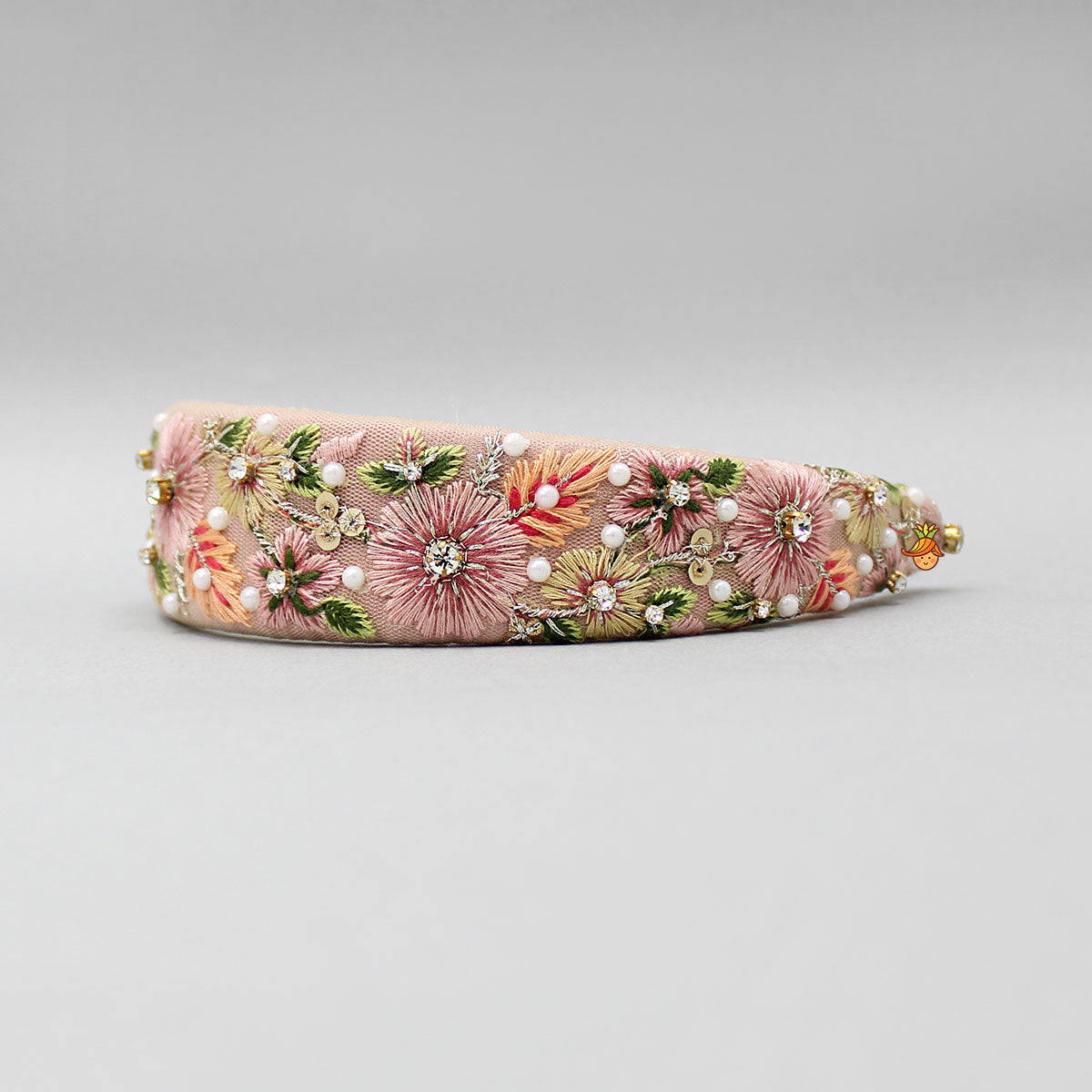 Thread Embroidered Net Hair Band
