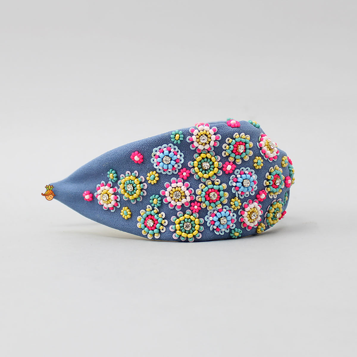 Beads Hand Embroidered Knot Detail Hair Band