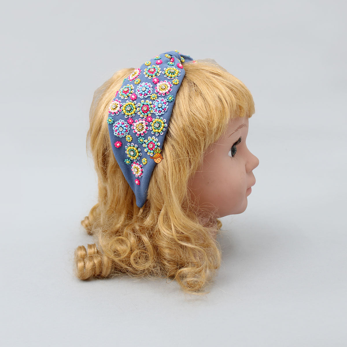Beads Hand Embroidered Knot Detail Hair Band
