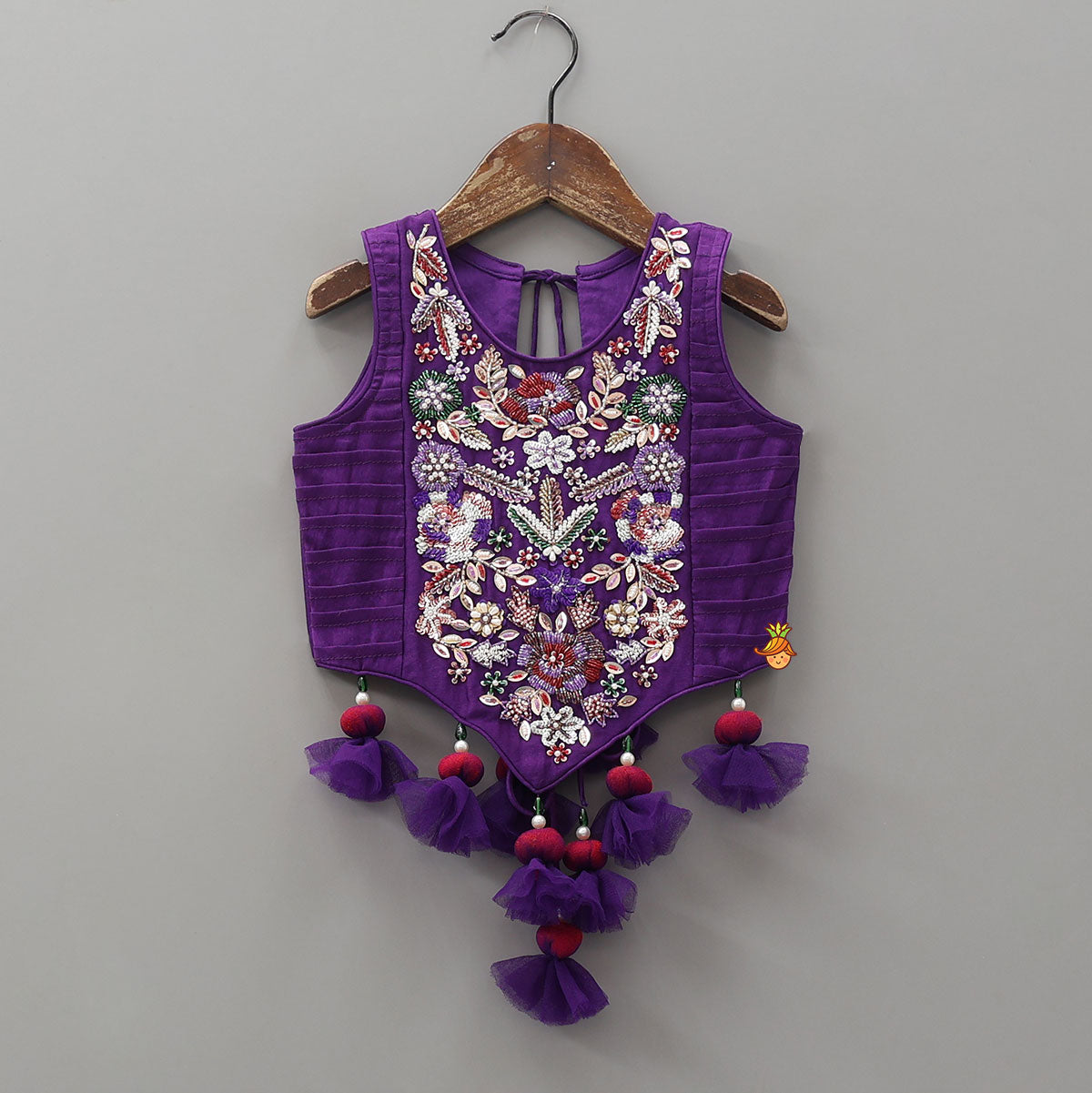 Glamorous Side Pin-Tuck Top And Flared Palazzo