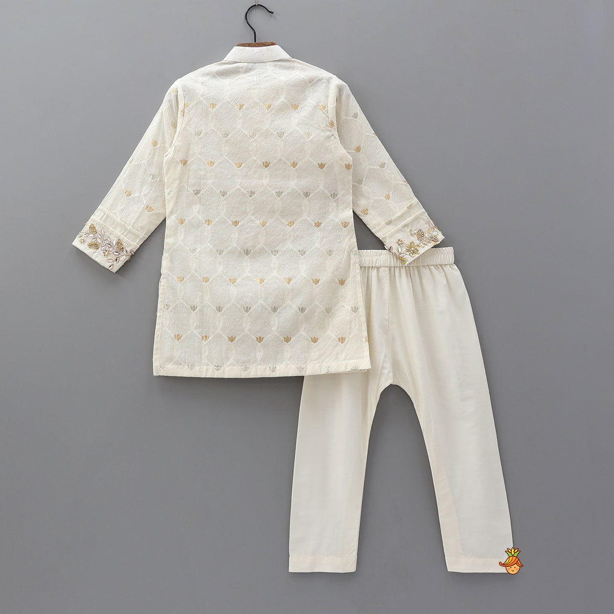 Intricate Cut Dana And Sequin Embroidered Kurta With Pyjama