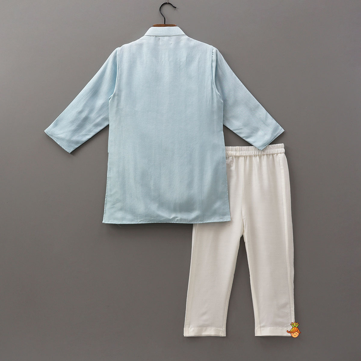 Faux Jacket Style Gota Embroidered Kurta With Pyjama