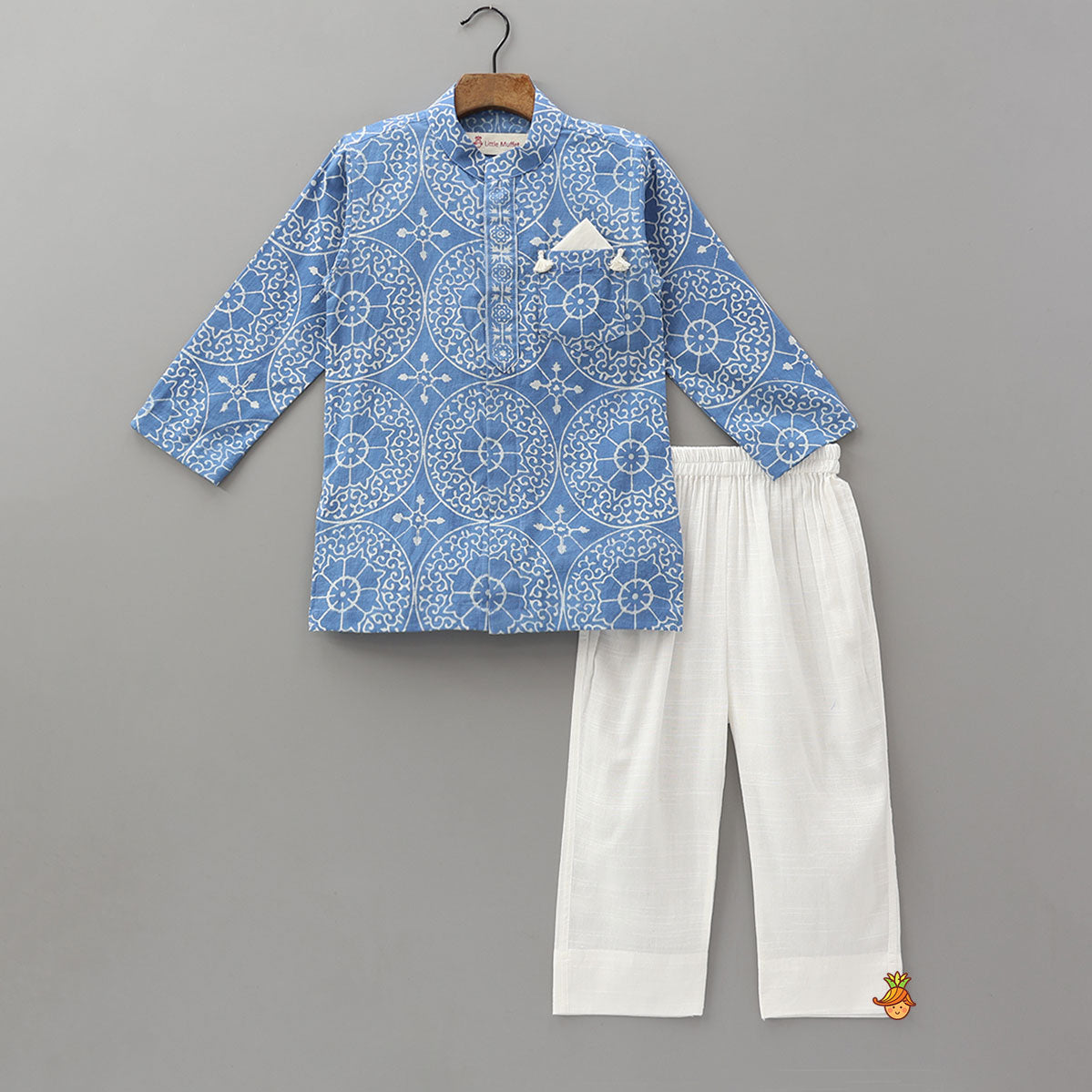 Geometric Printed Kurta With Pyjama