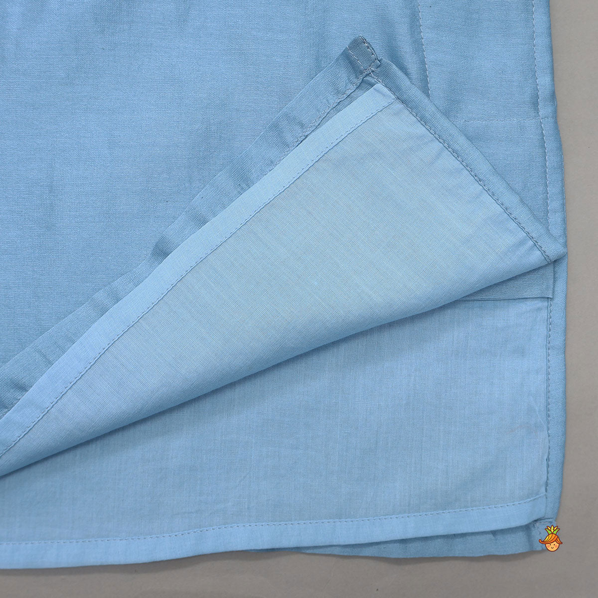 Ethnic Kurta With Fish Motif Embroidered Jacket And Pyjama