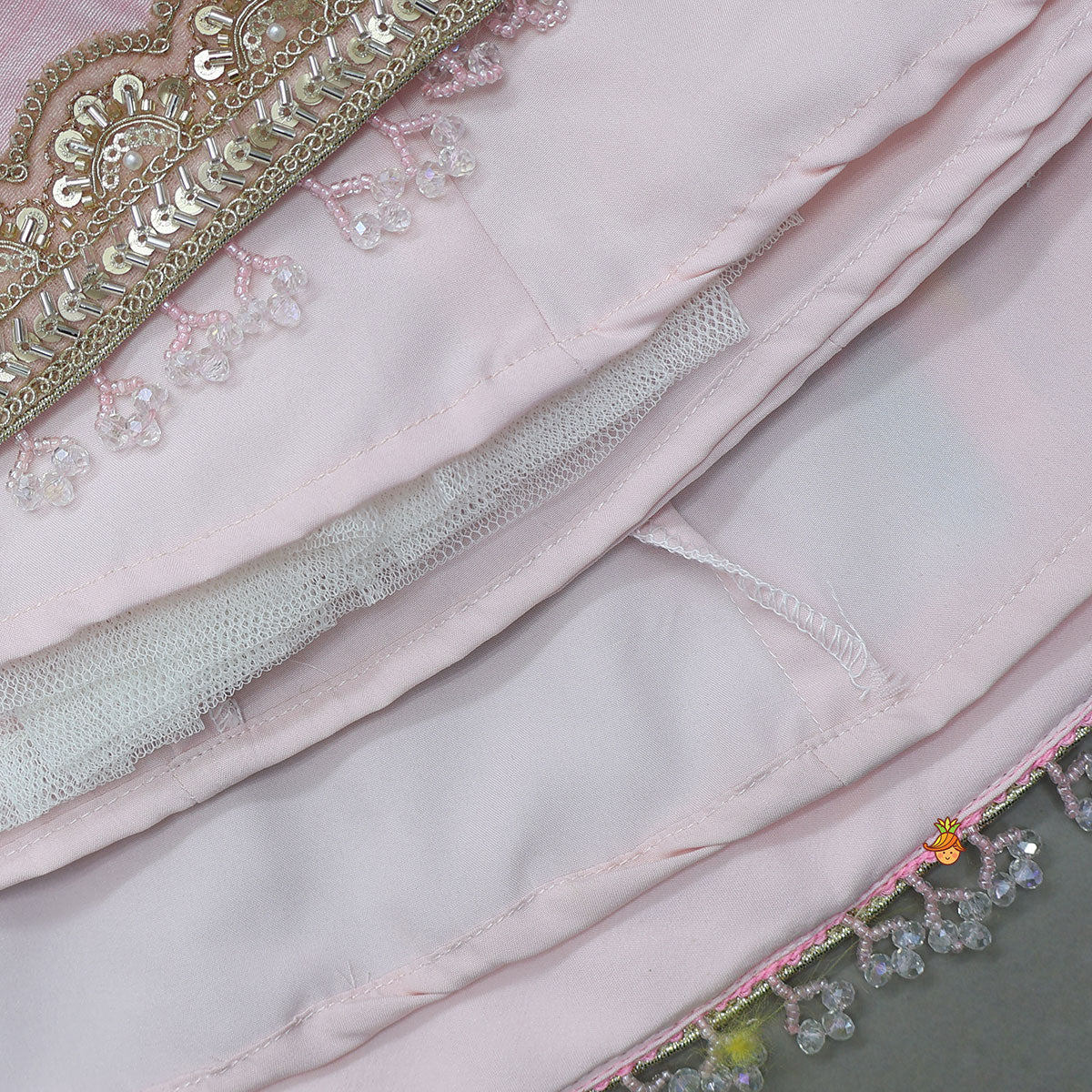 Dreamy Halter Neck Crop Top With Lehenga