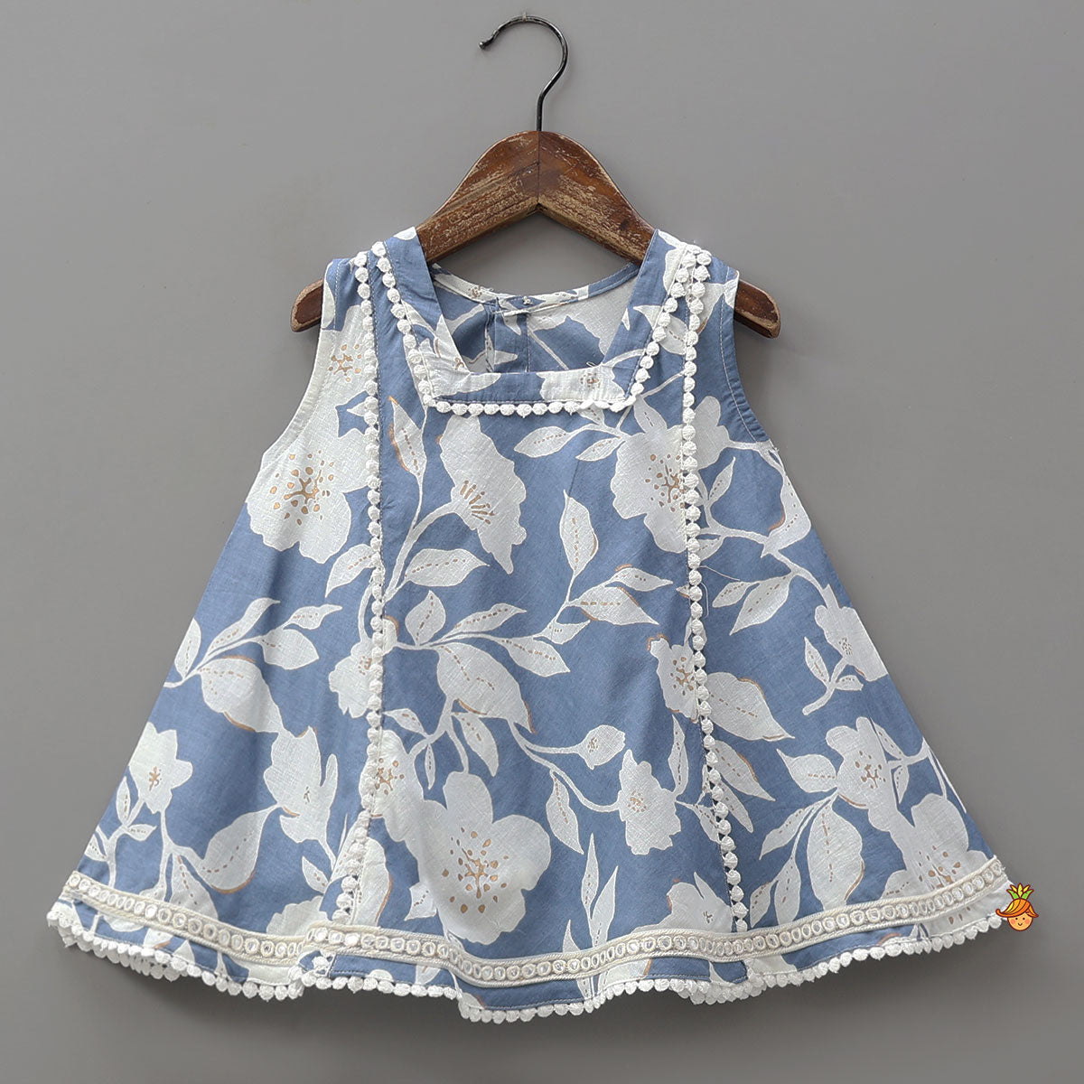 Floral Print Kurti And Dhoti