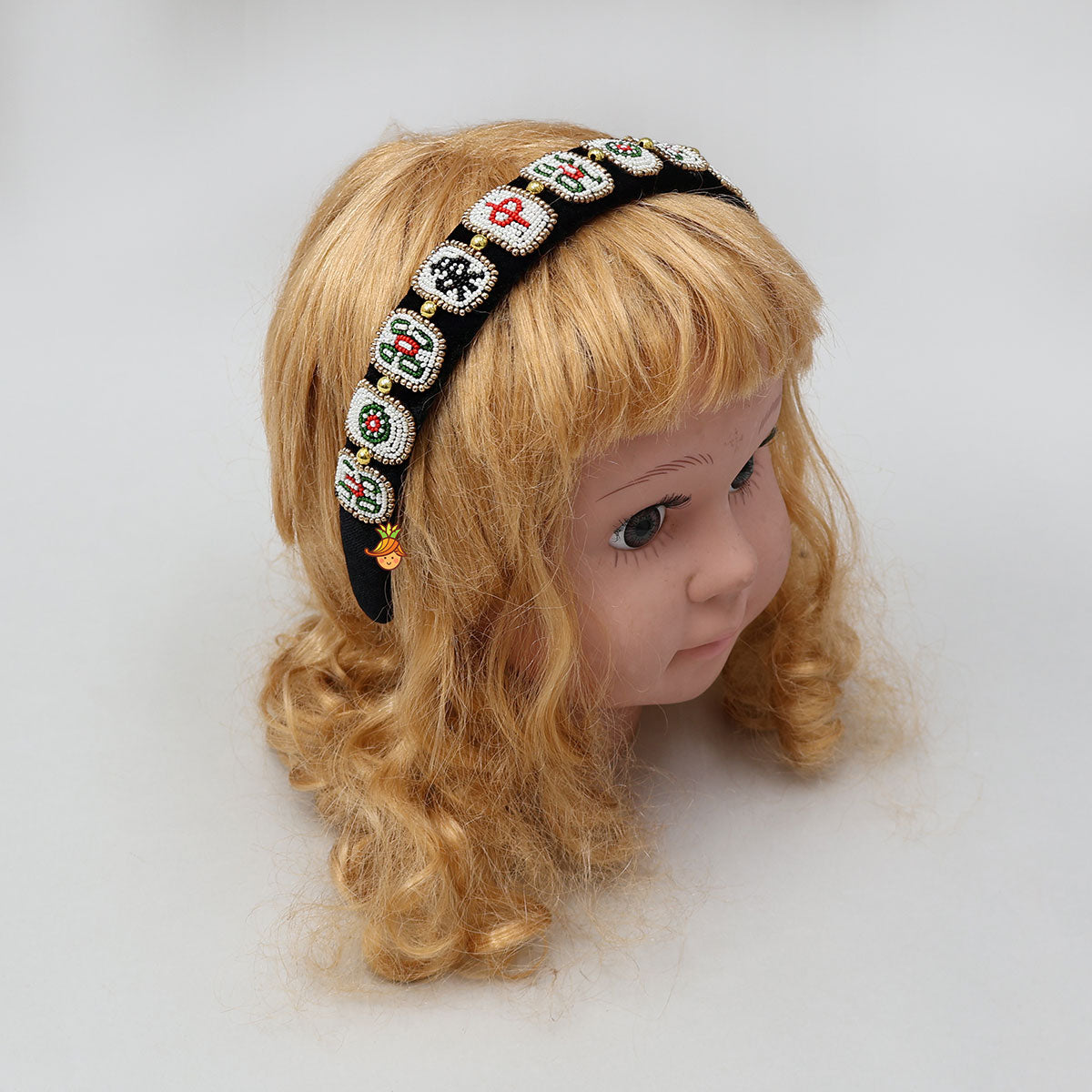 Velvet Hand Beaded Hair Band