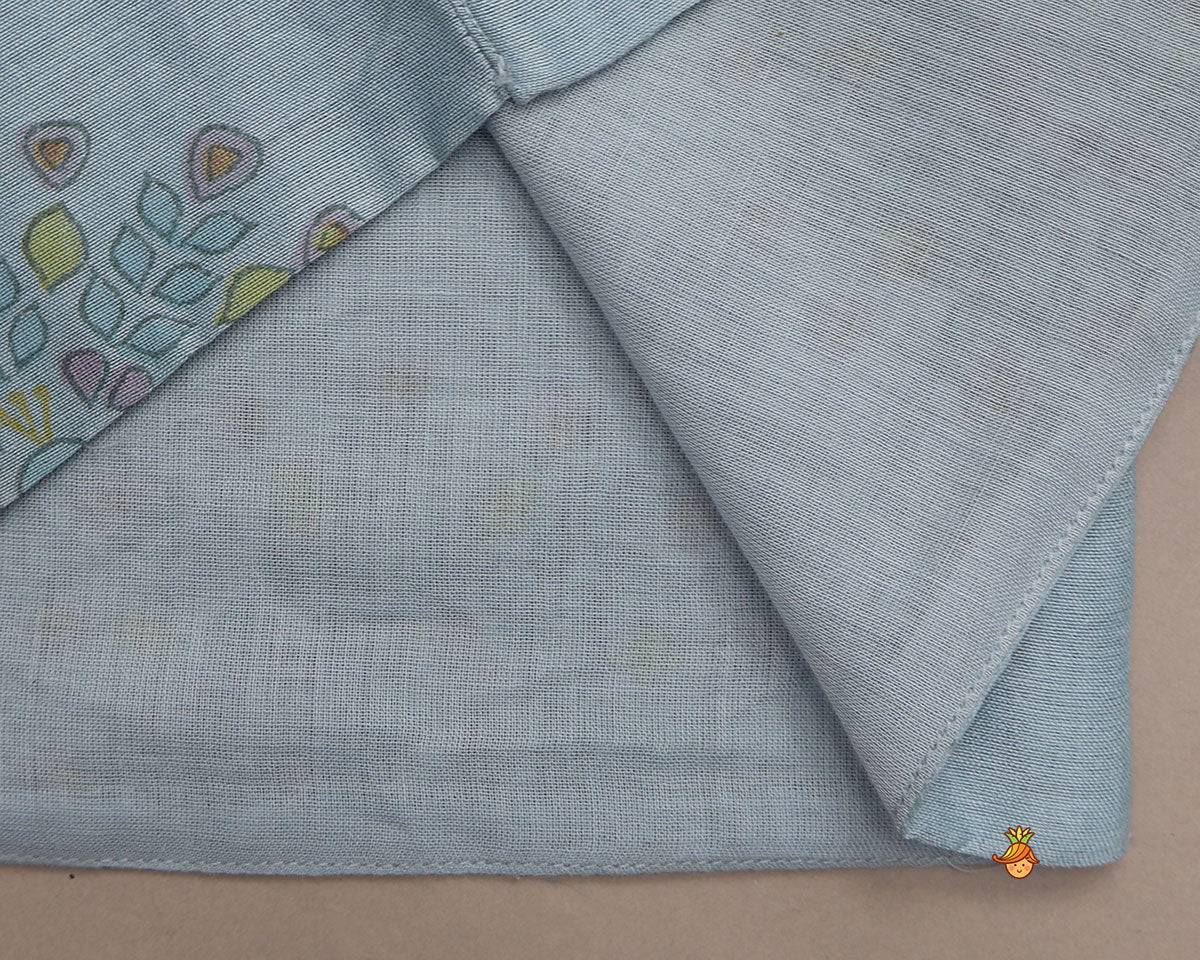 Traditional Kurta With Printed Jacket And Pyjama