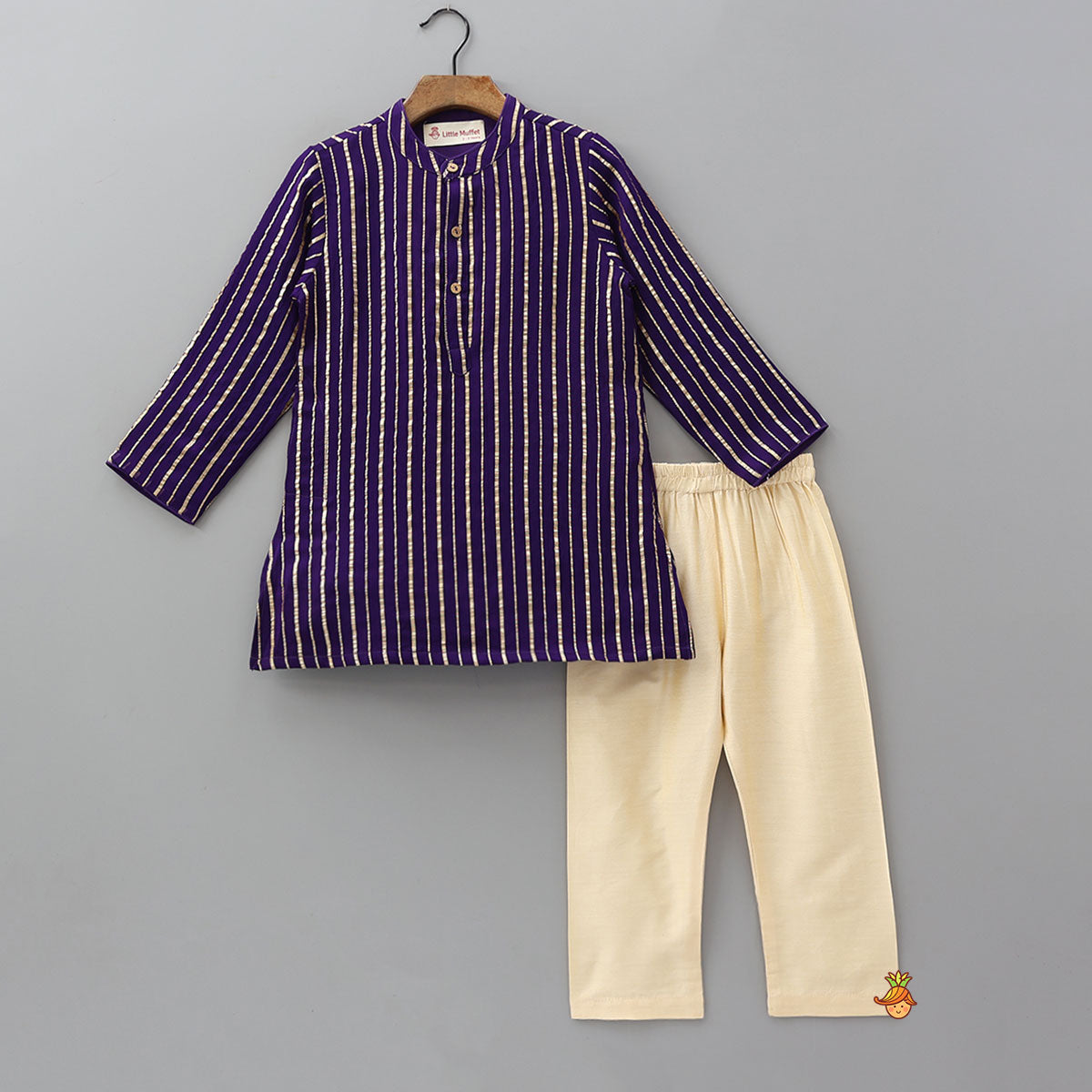 Radiant Striped Kurta And Pyjama