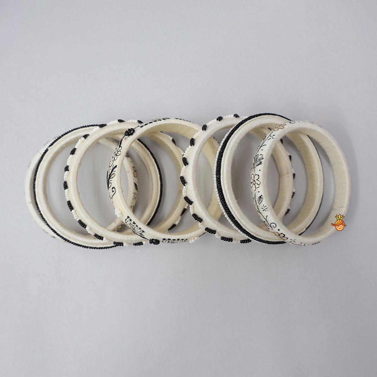 Artisan Hand-Painted Beaded Bangles