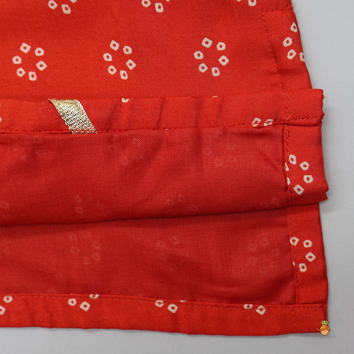 Festive Angrakha Style Kurta With Churidar