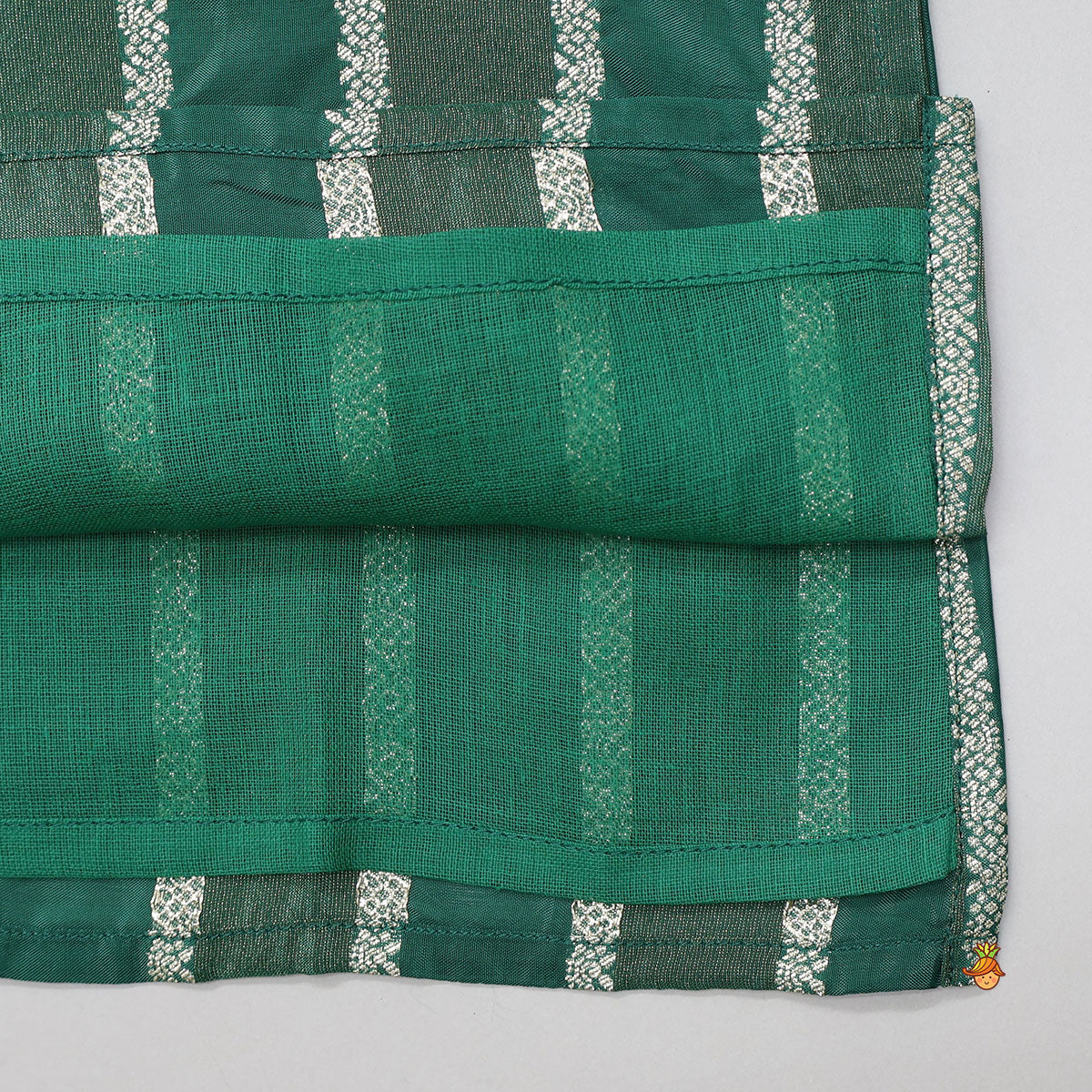 Festive Shimmer Panel Kurta With Pyjama