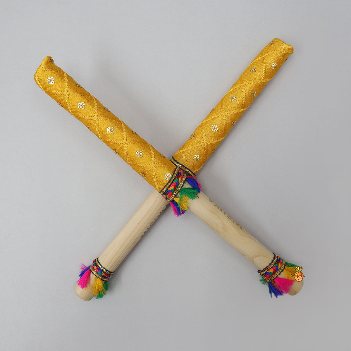 Vibrant Festive Name Personalizable Dandiya Sticks