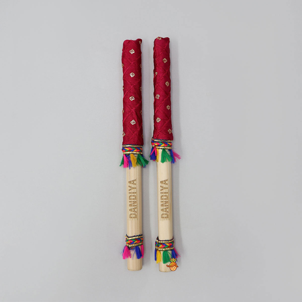 Elegant Festive Name Personalizable Dandiya Sticks