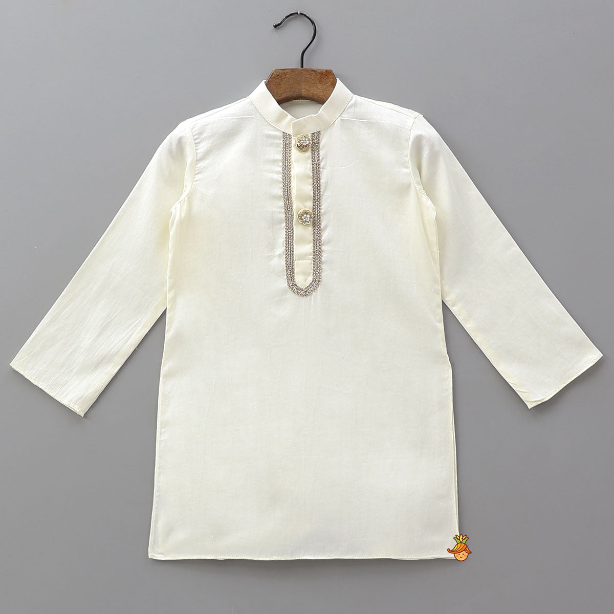 Kurta And Paisley Printed Jacket With Pyjama