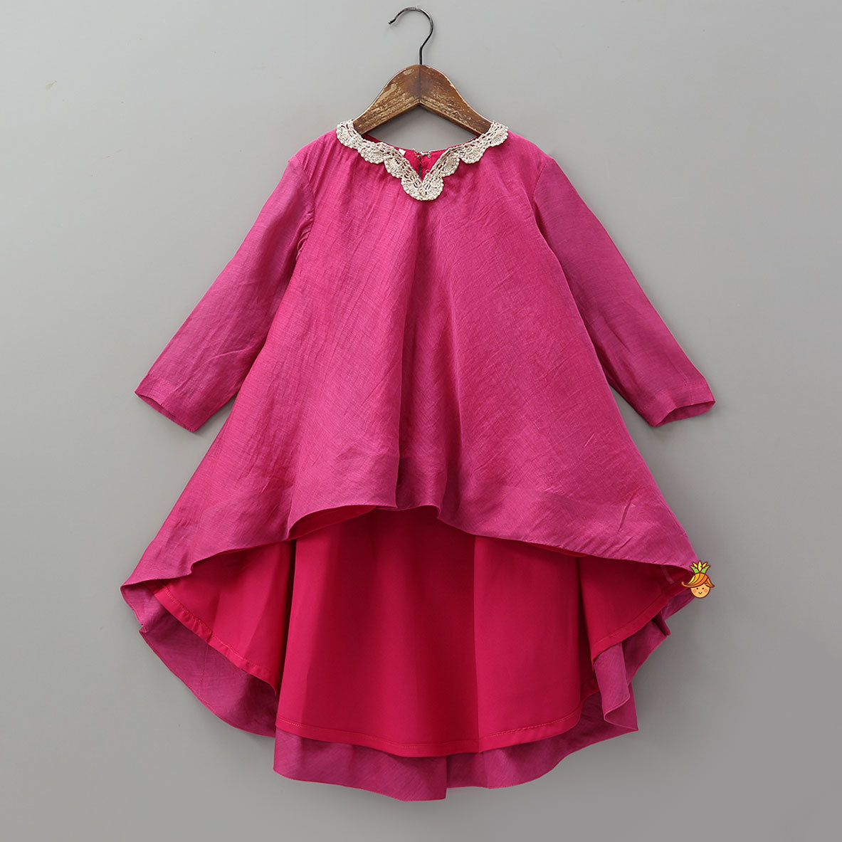 High Low Stylish Kurti And Lehenga