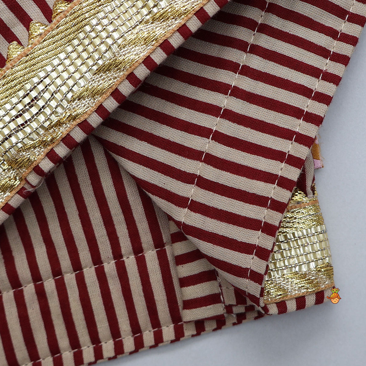 Elasticated Strappy Crop Top And Lehenga With Dupatta
