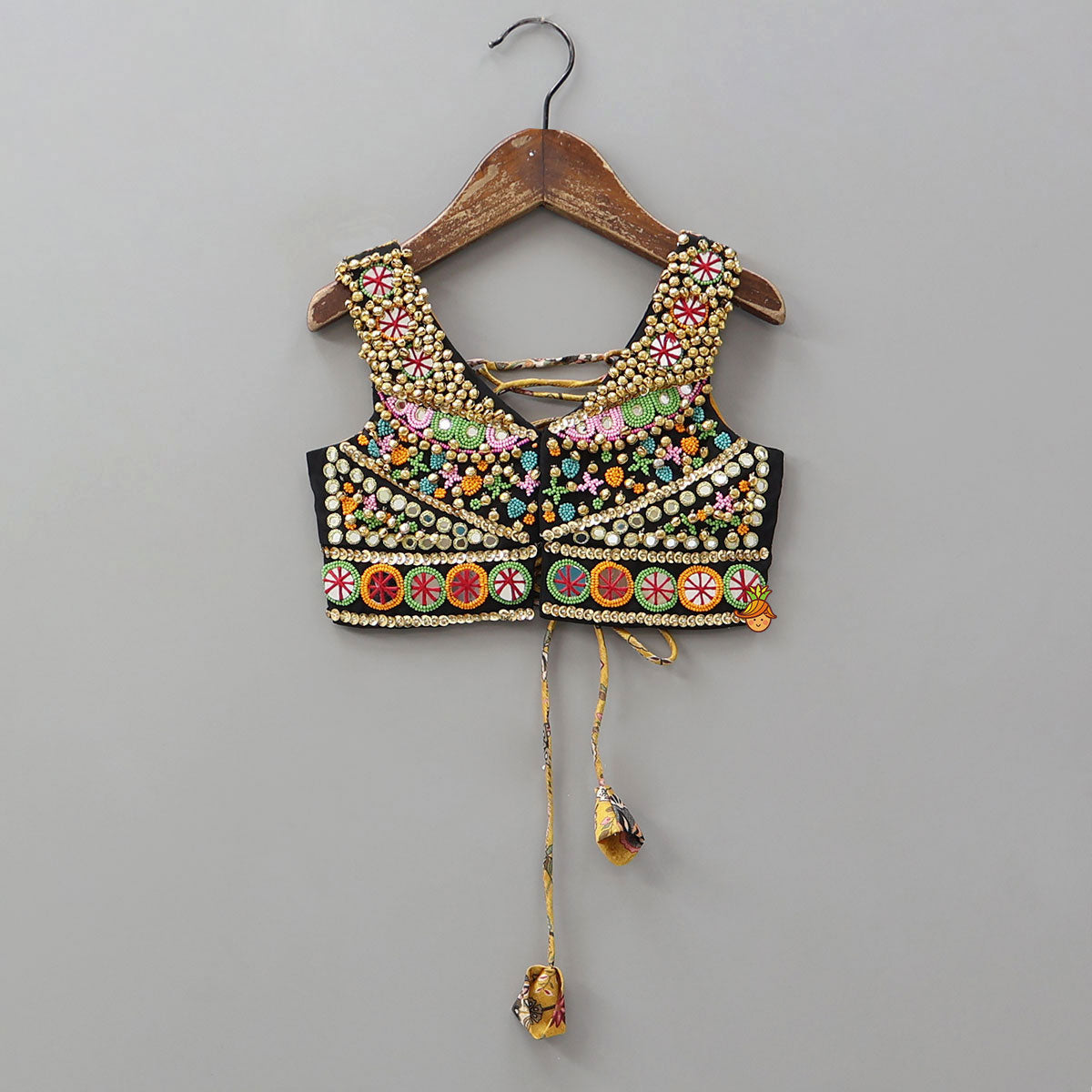 Stunning Ghungroo Detailed Top And Floral Printed Lehenga