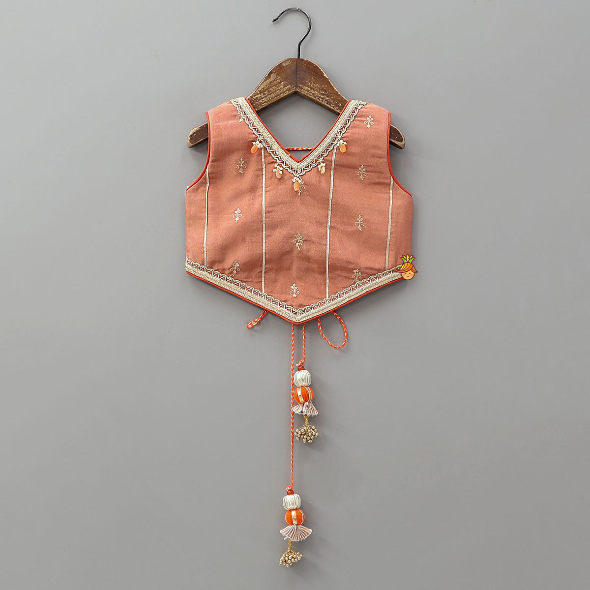 Elegant Embellished Top With Flared Lehenga And Dupatta
