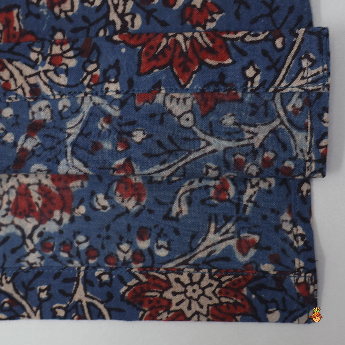 Hand Block Printed Kurta With Fringe Detailing