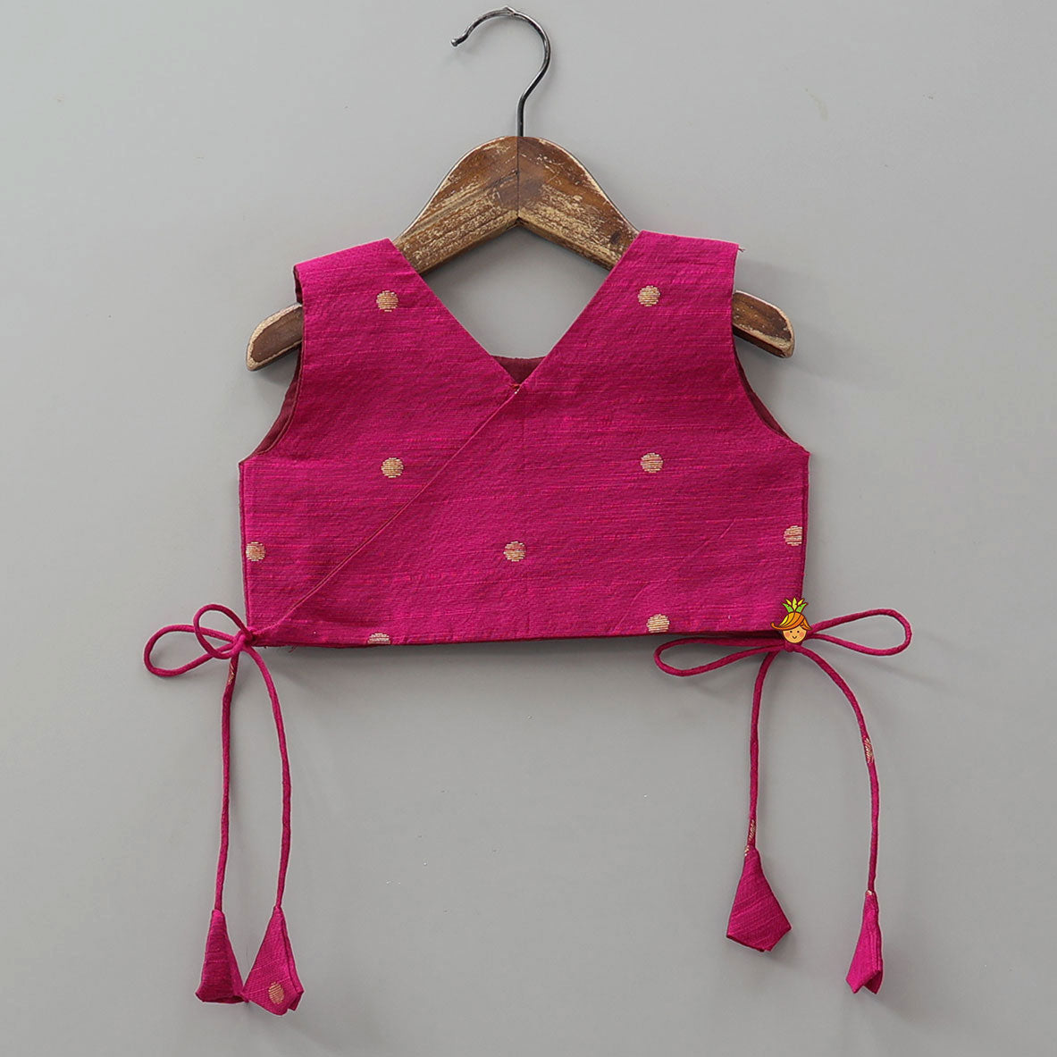 Graceful Booti Motif Crop Top With Pleated Lehenga