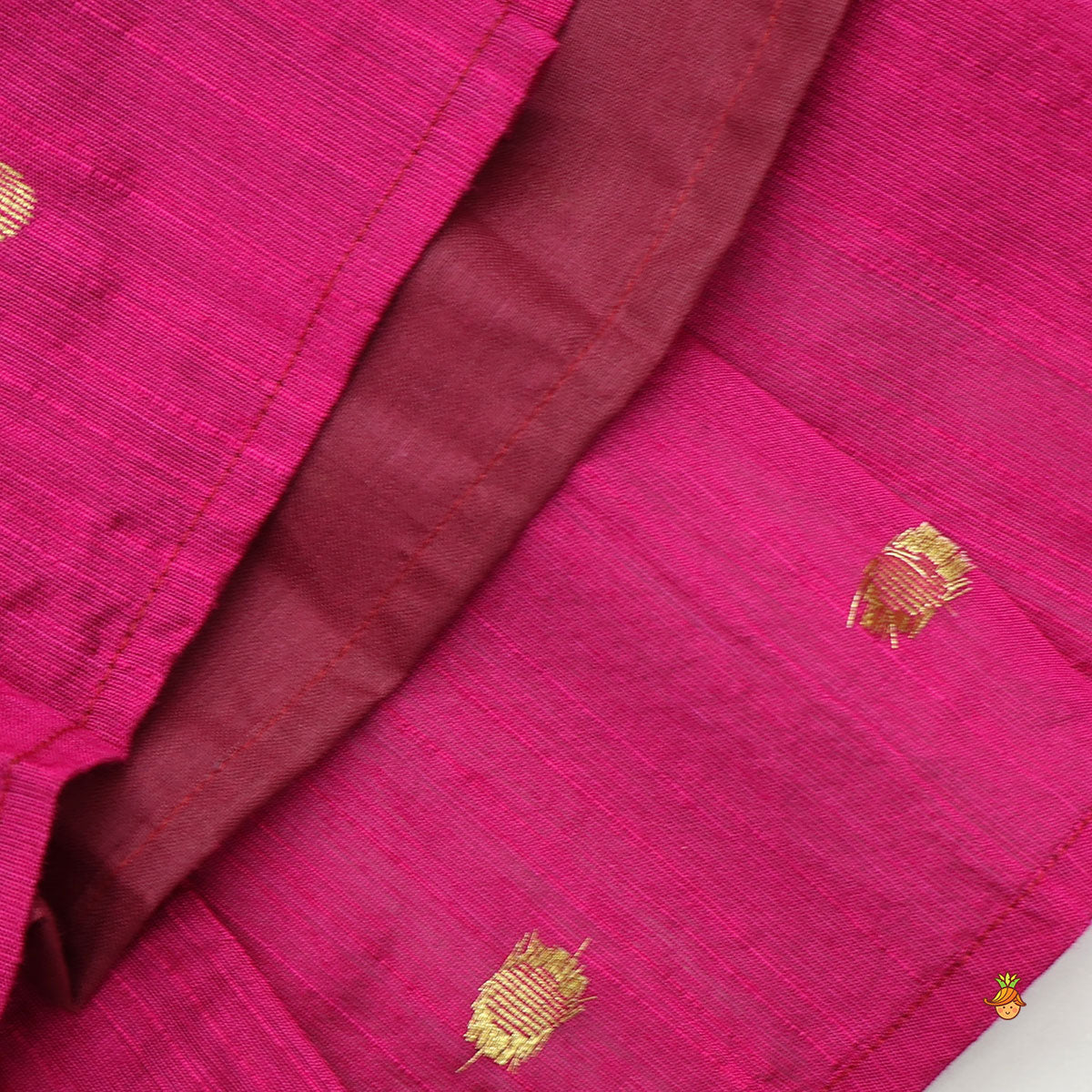 Graceful Booti Motif Crop Top With Pleated Lehenga