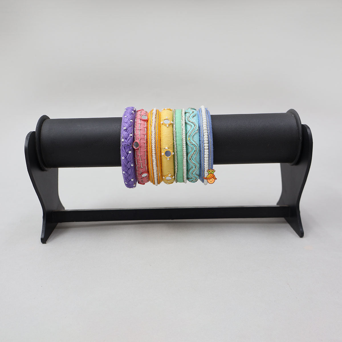 Mirror Embellished Braided Handcrafted Bangles