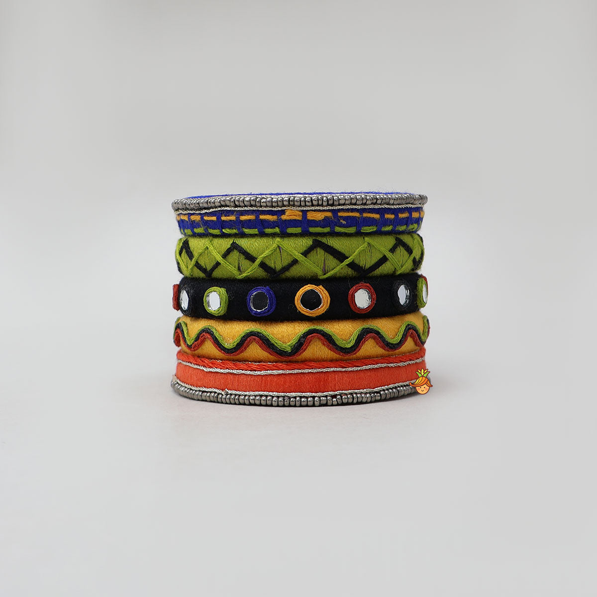Mirror Embellished Thread Bangles