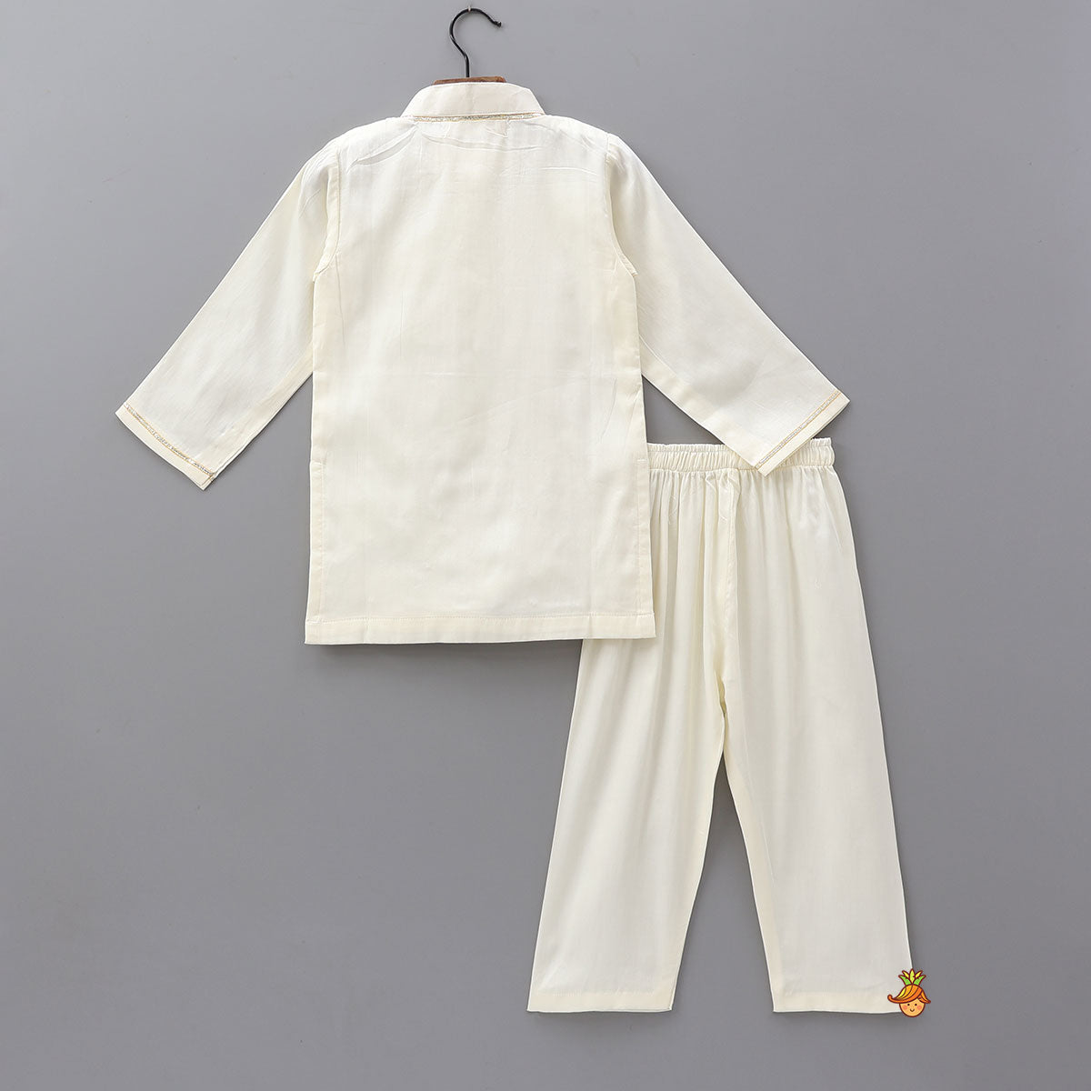 Religious Motif Printed Cotton Kurta And Pyjama