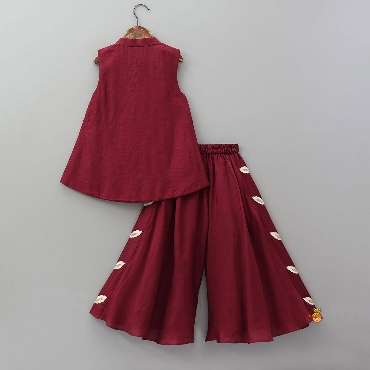 Jacket Style High Low Charming Top And Asymmetric Palazzo