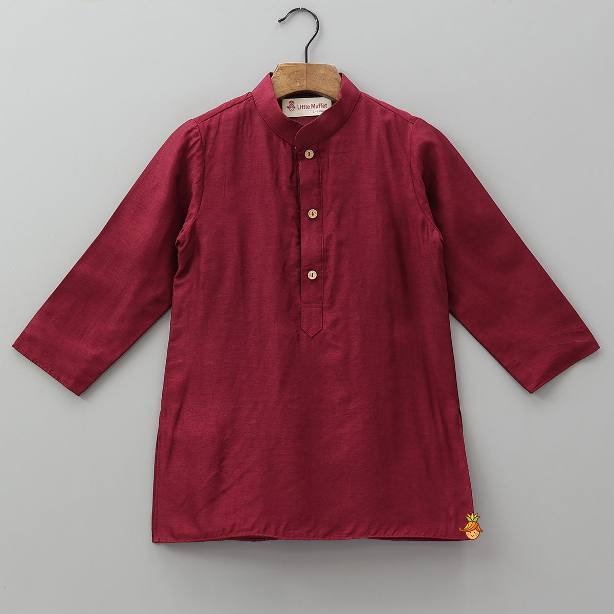 Ethnic Kurta With Gota Leaf Work Jacket And Pyjama