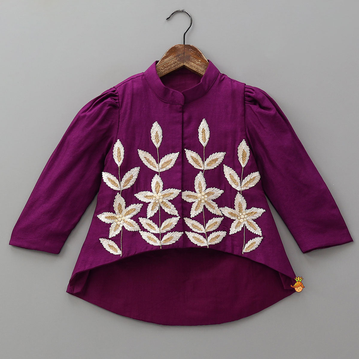 Jacket Style High Low Beautiful Top And Asymmetric Palazzo