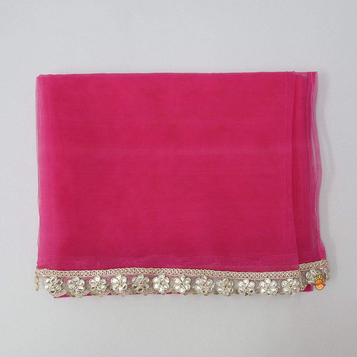 Checkered Lace Detailed Kurti And Flared Sharara With Dupatta