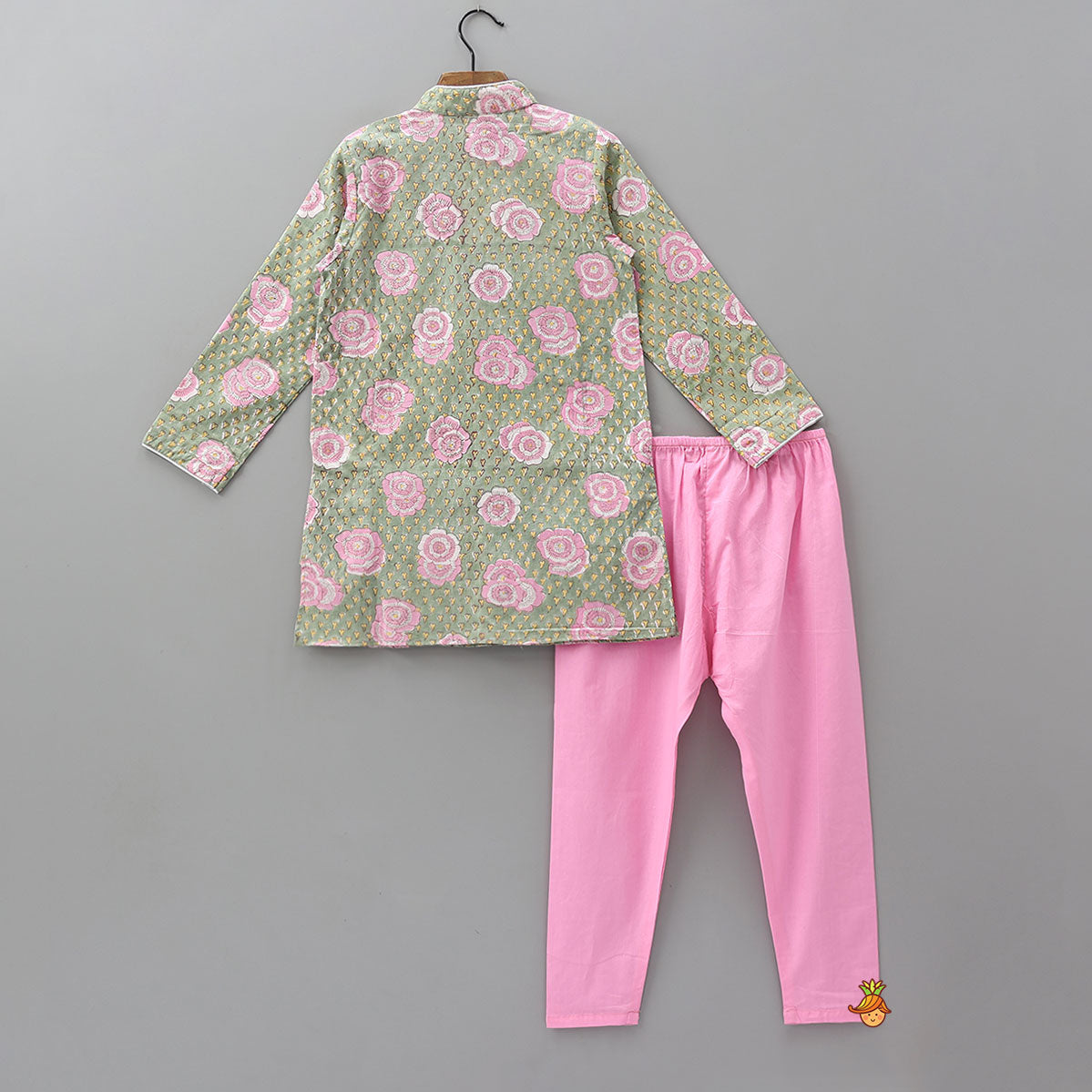 Hand Block Printed Classic Kurta And Churidar