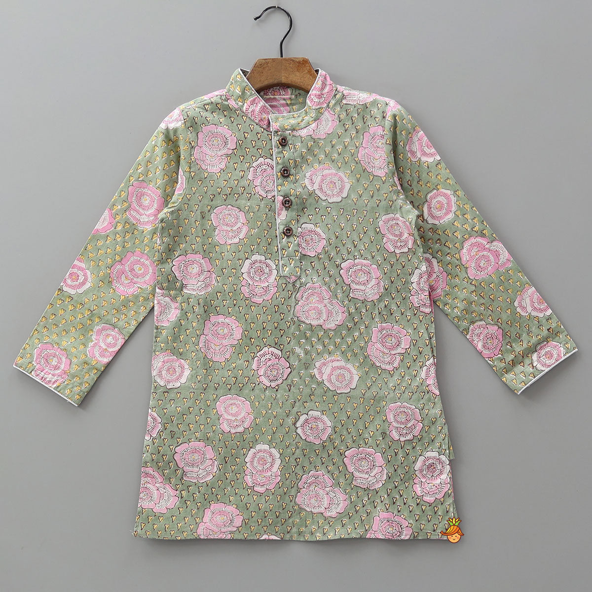 Hand Block Printed Classic Kurta And Churidar