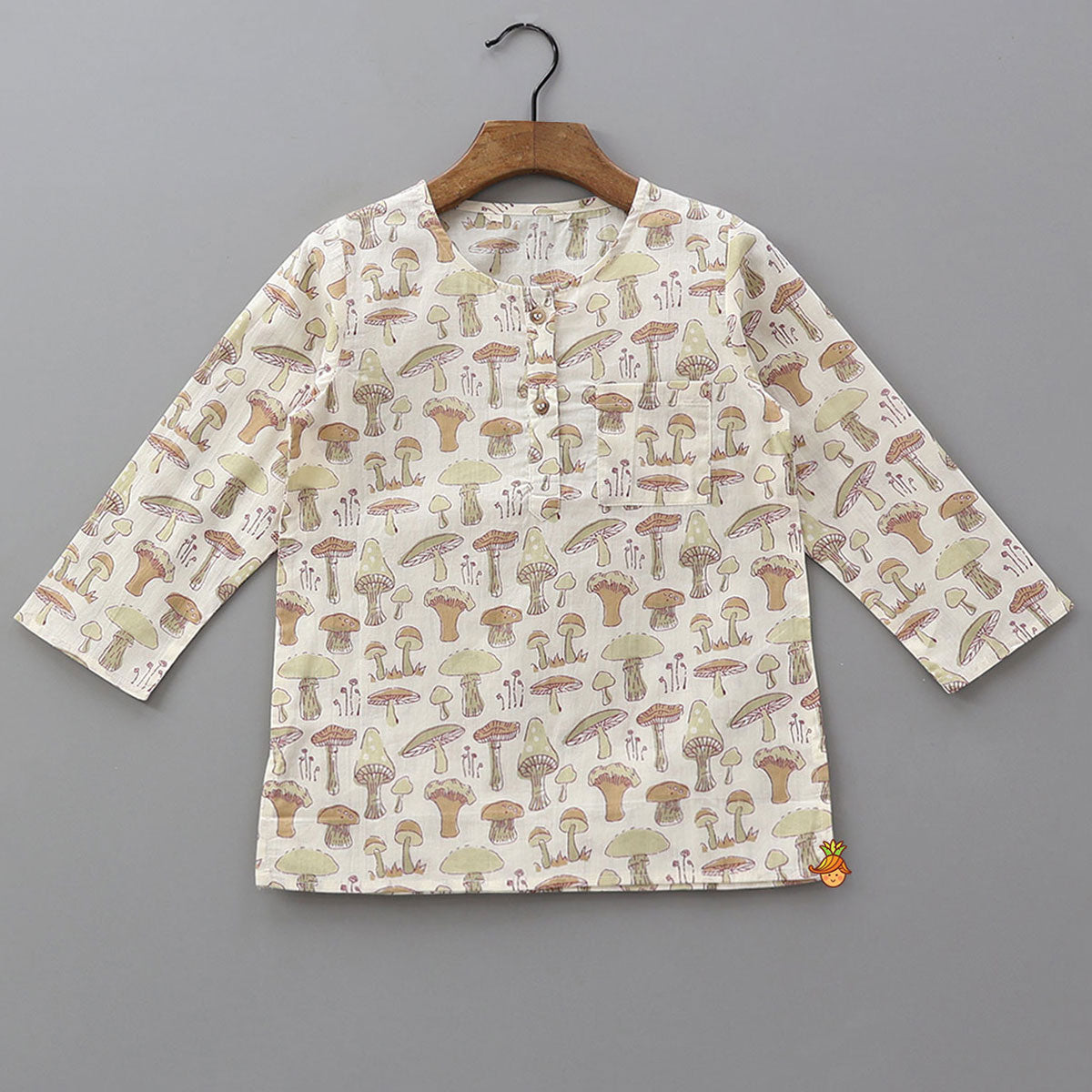 Mushroom Motif All Over Printed Sleepwear