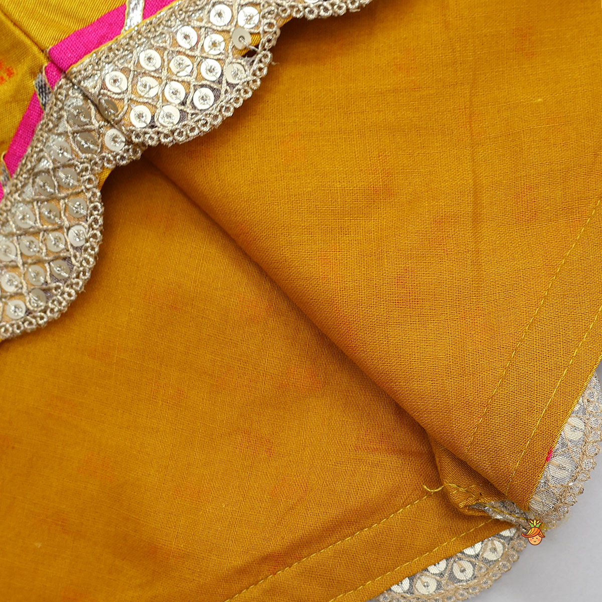 Stylish Kurti And Palazzo With Hanging Fringe Tassel Detail