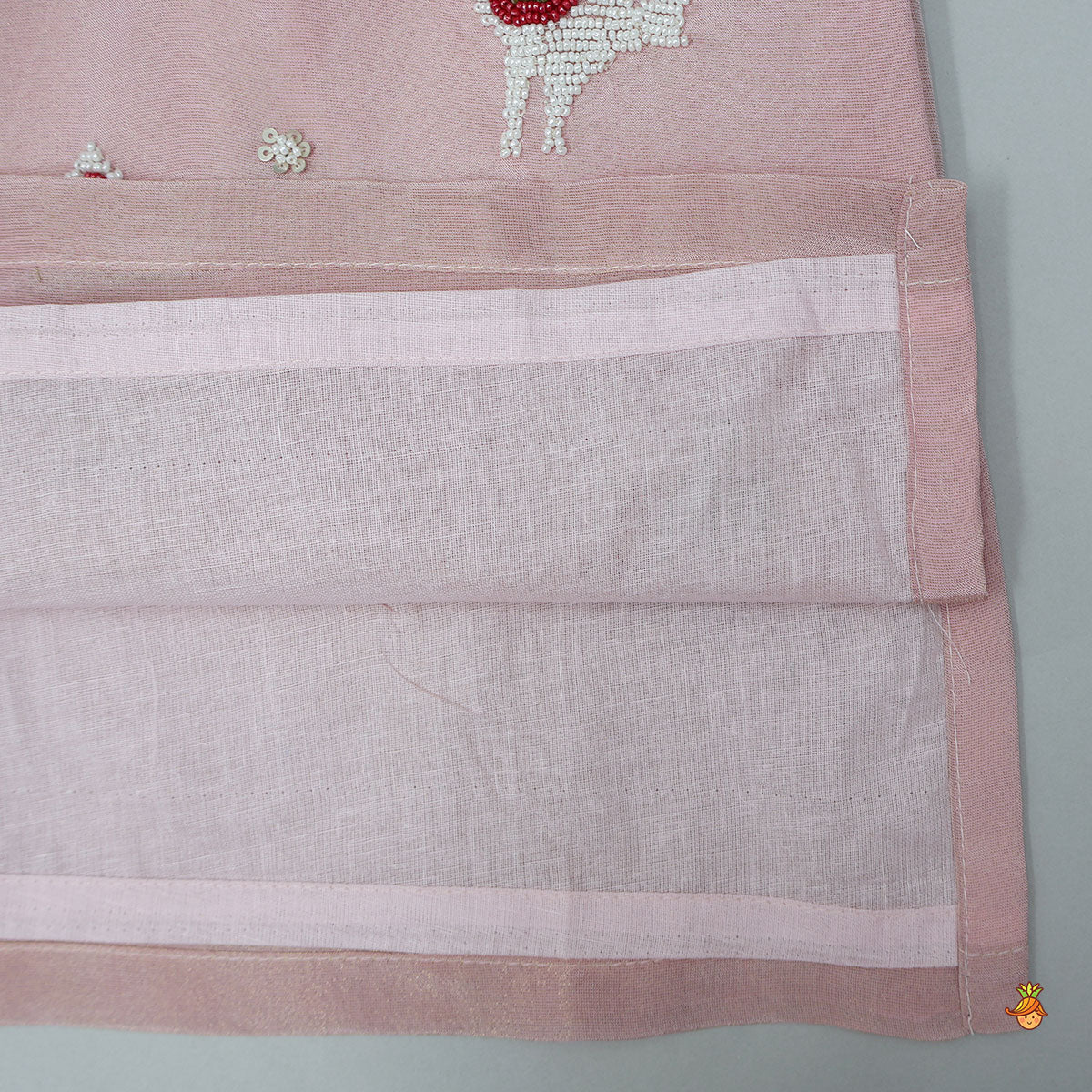 Beads Embroidered Shimmer Kurta And Pyjama