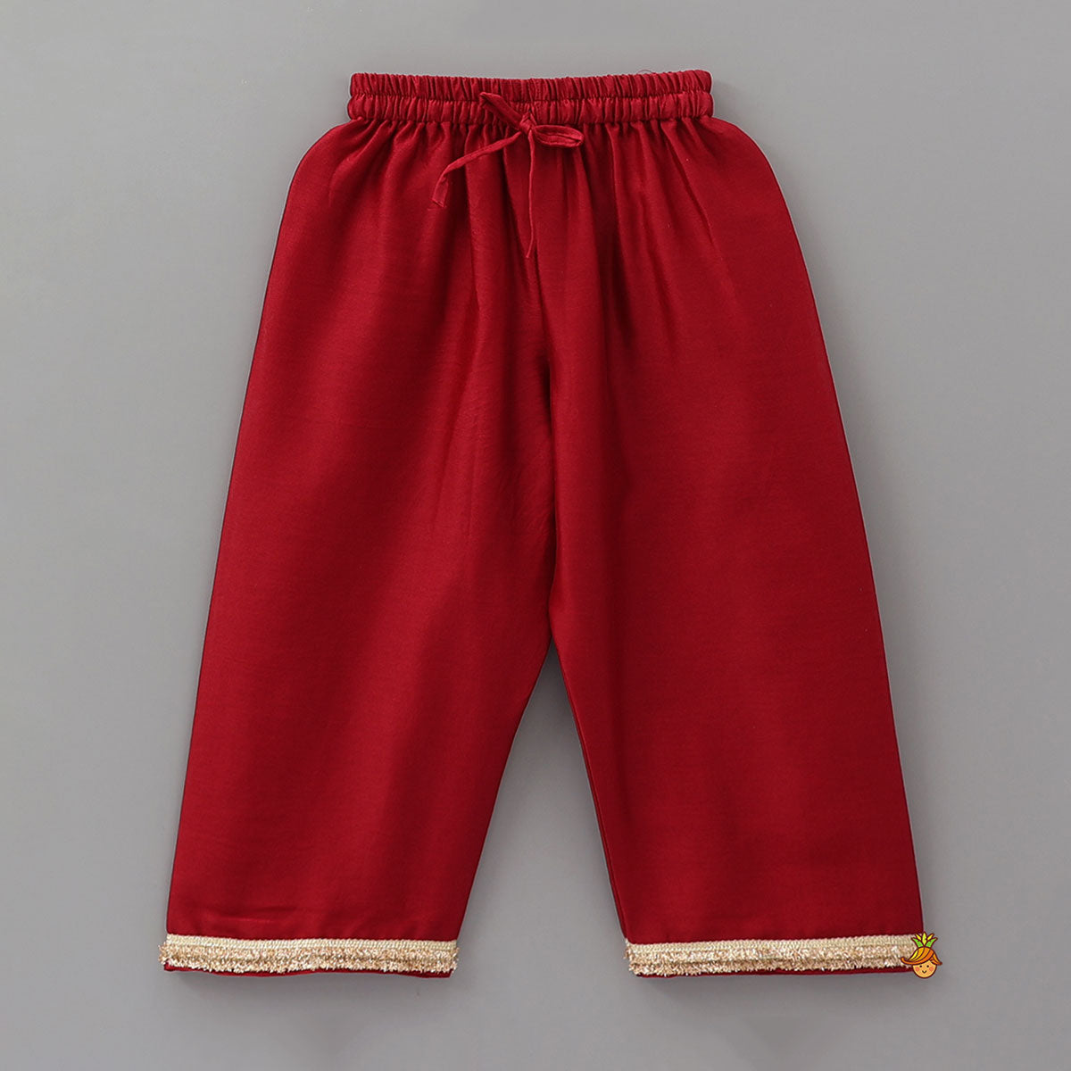 Booti Work Pleated Graceful Kurti And Pant