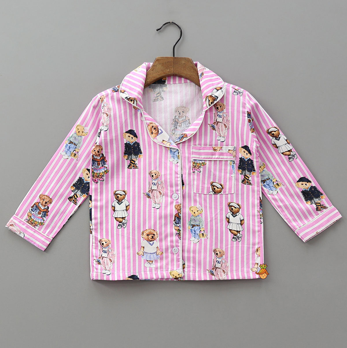 Cute Striped Sleepwear Set