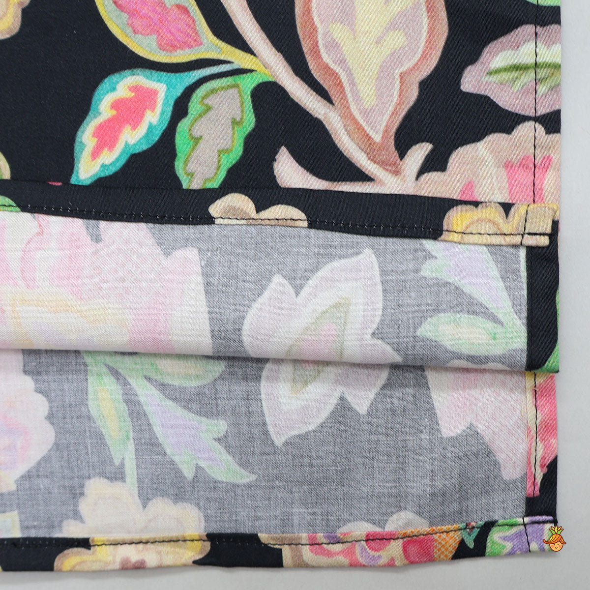 Vibrant Floral Printed Kurta And Dhoti